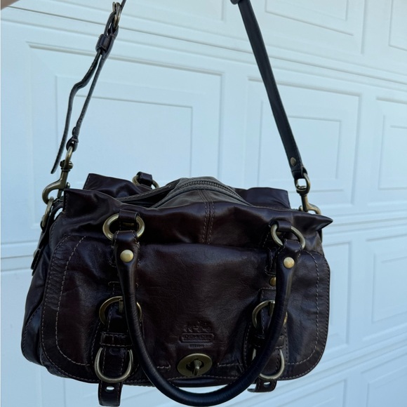 Coach Legacy Garcia Brown Leather Shoulder Bag No. E0893-12704 🤎 - Picture 5 of 8